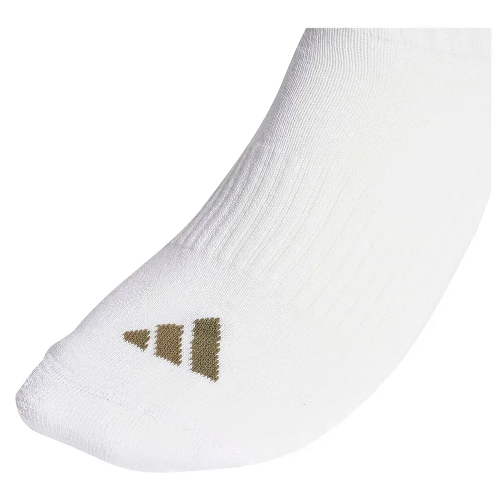Носки спортивные Adidas 3 Stripes Cushioned Sportswear 3 пары, бежевый — фото 3
