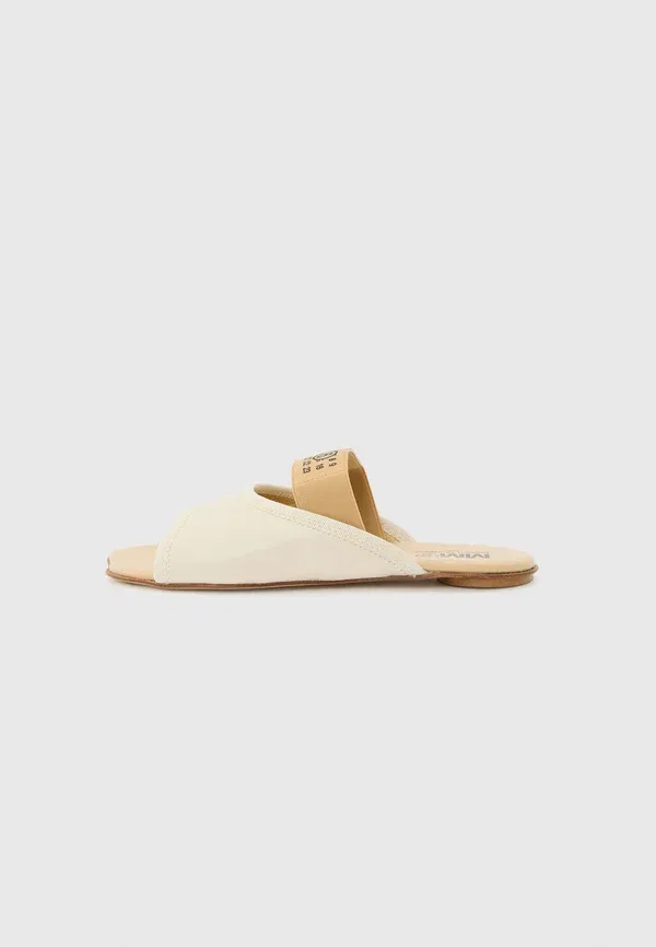 Мюли кожаные Mm6 Maison Margiela, кремовый
