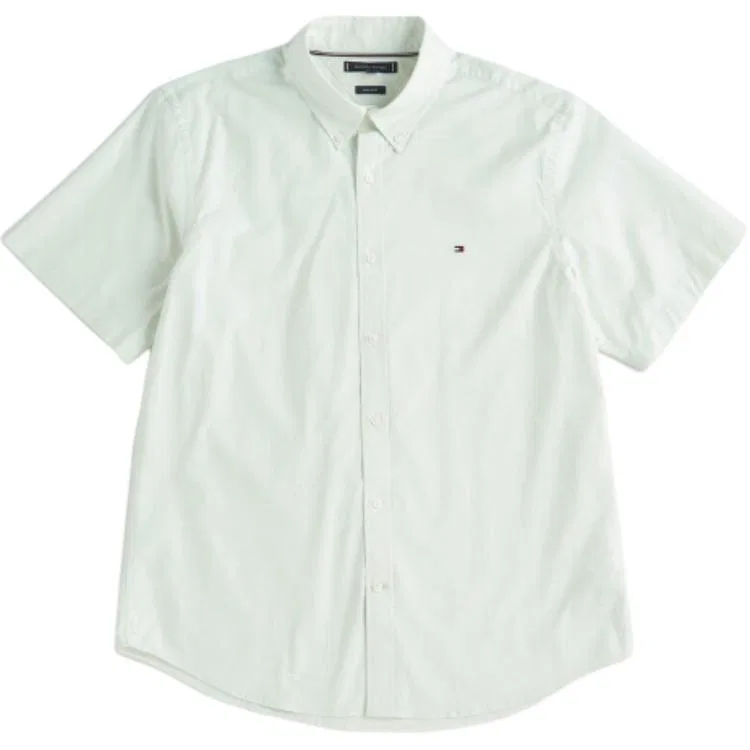 Мужская рубашка с коротким рукавом Tommy Hilfiger, Green