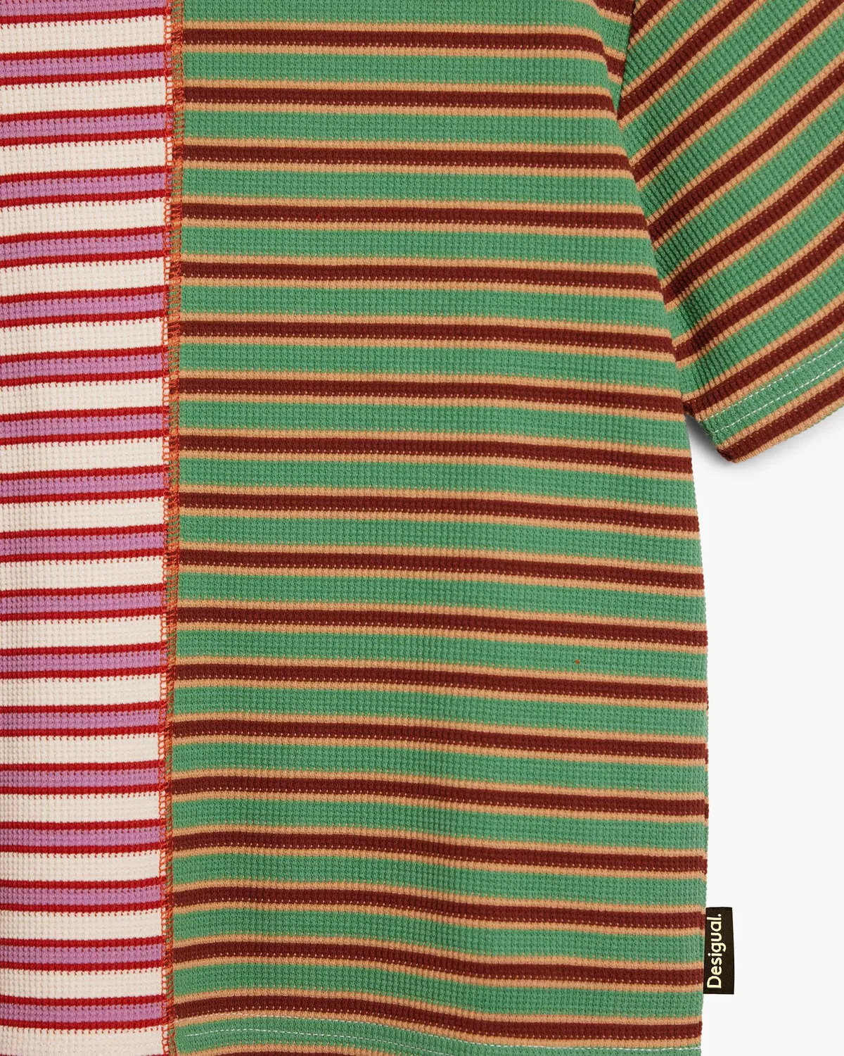 Детская футболка для мальчиков с принтом полоска Desigual, Rojo — фото 3