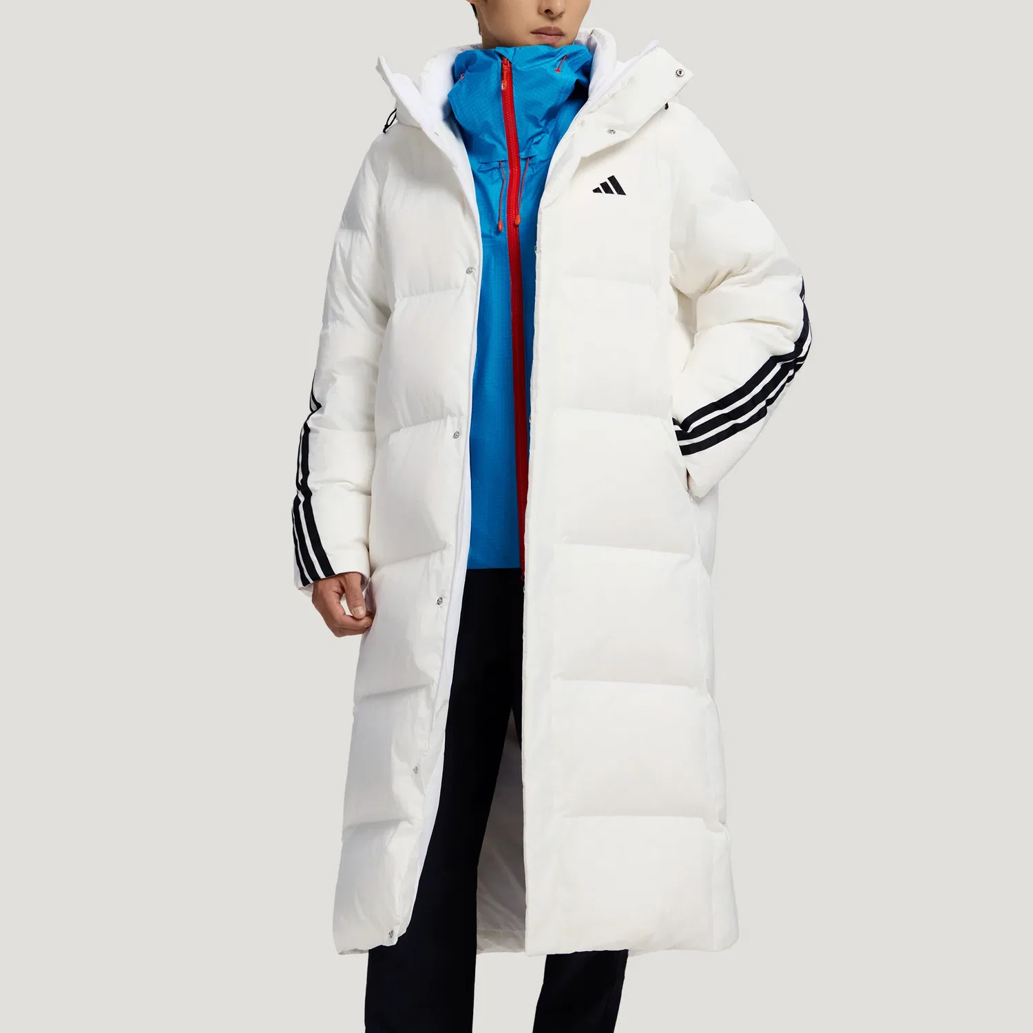 Детская куртка пуховая с капюшоном Adidas Terrex, White — фото 4