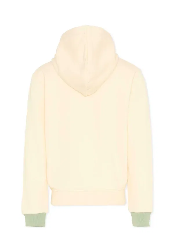 Худи с принтом Zip-up sweatshirt Tru Trussardi Junior, бежевый — фото 2