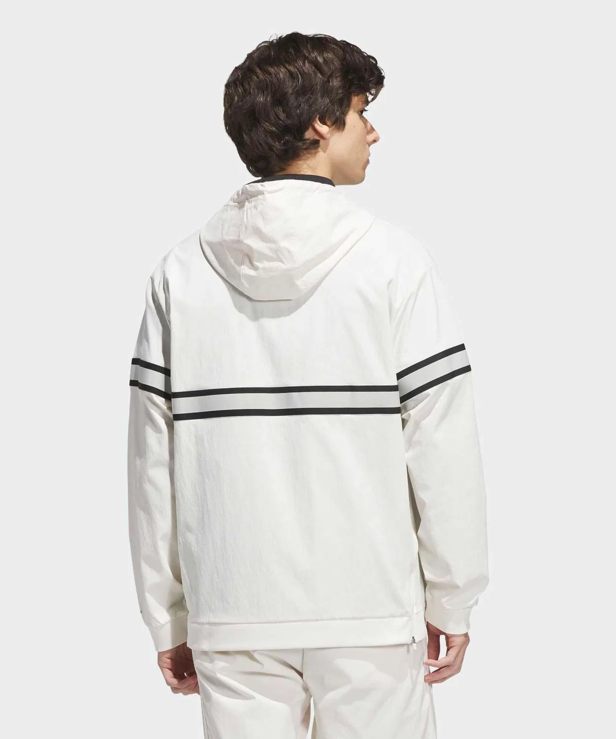 Мужская куртка-анорак с капюшоном Summer Anorak Jacket Adidas, Белый — фото 2
