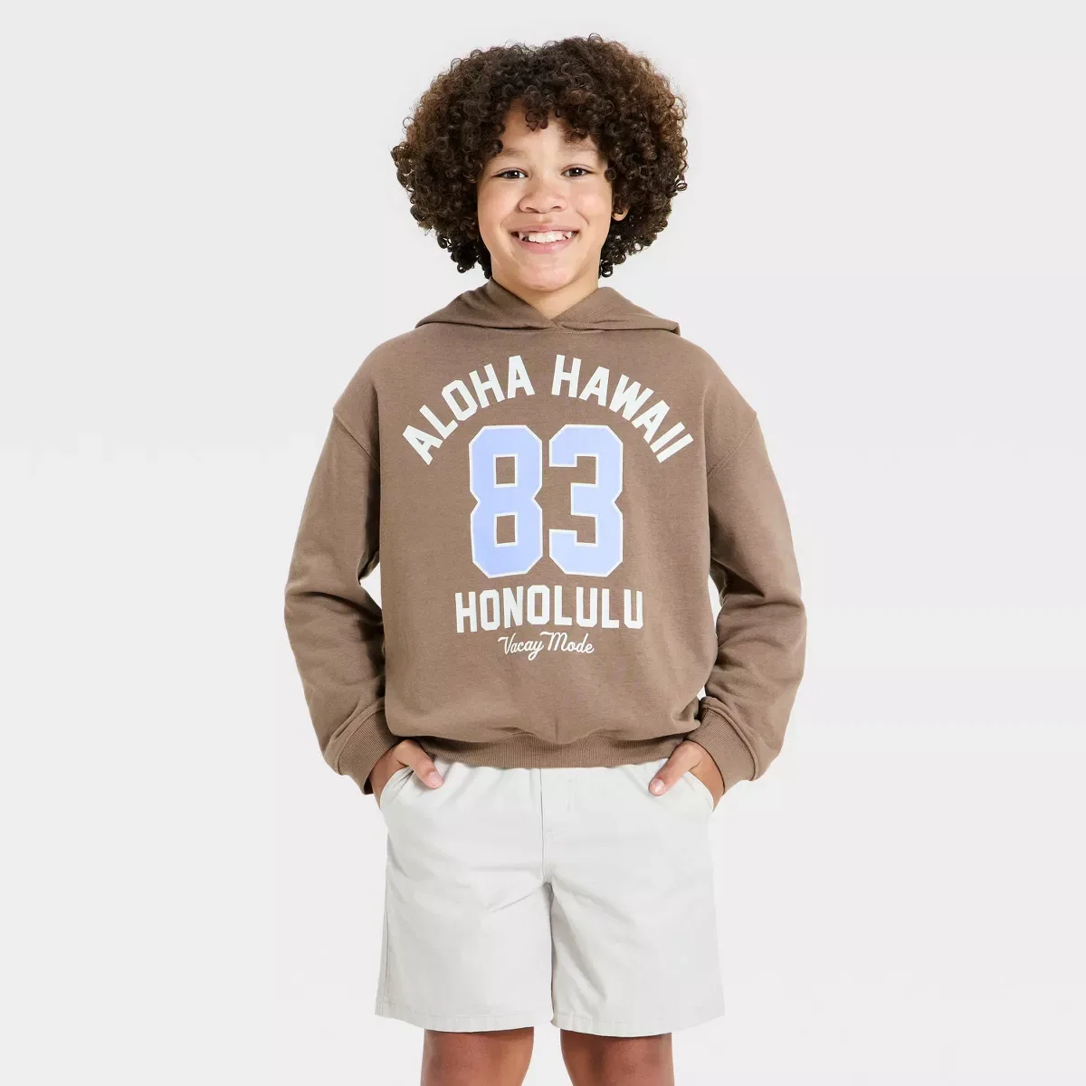 Детское худи с принтом для мальчиков Grayson Threads Kids, Brown