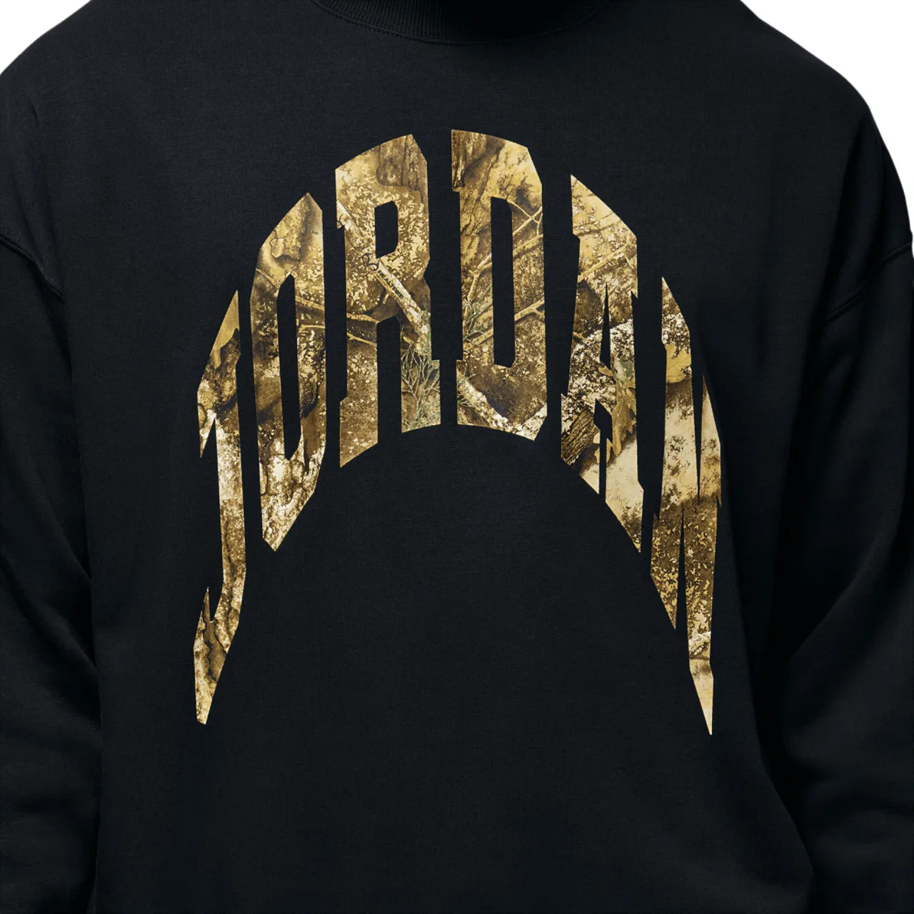 Мужской свитшот с акцентами Realtree Jordan MJ BRK RLT GFX Crew LB, Sail/Black — фото 4