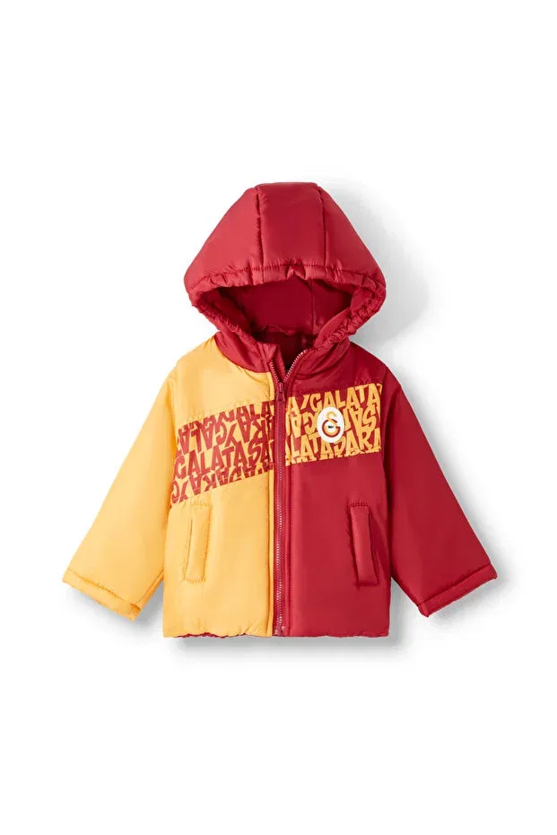 Детское зимнее пальто для девочек с длинным рукавом Galatasaray baby coat b252035 Gsstore, Yellow Red