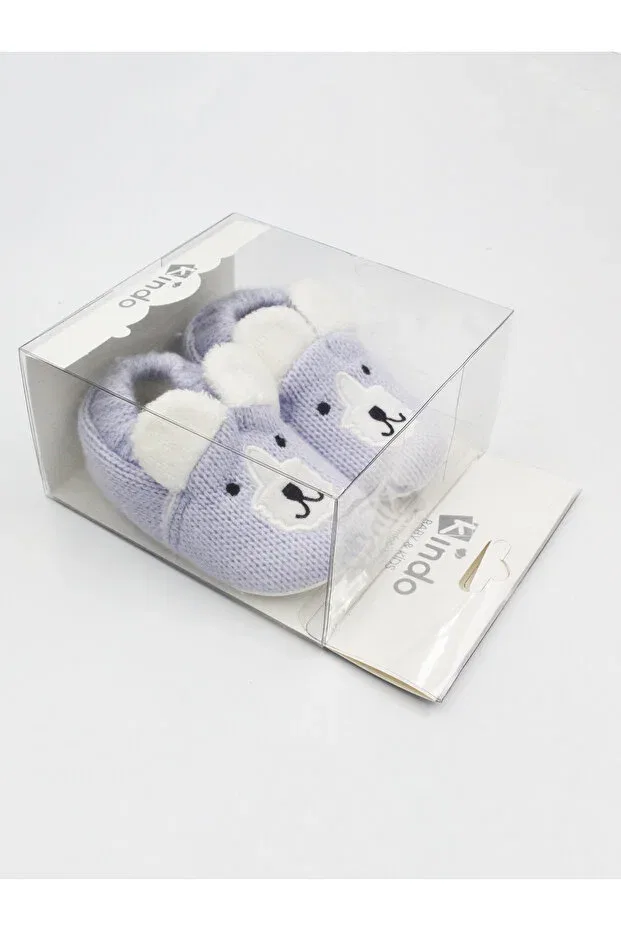 Детские пинетки для новорожденных с рисунком Kindo Baby, Blue — фото 3
