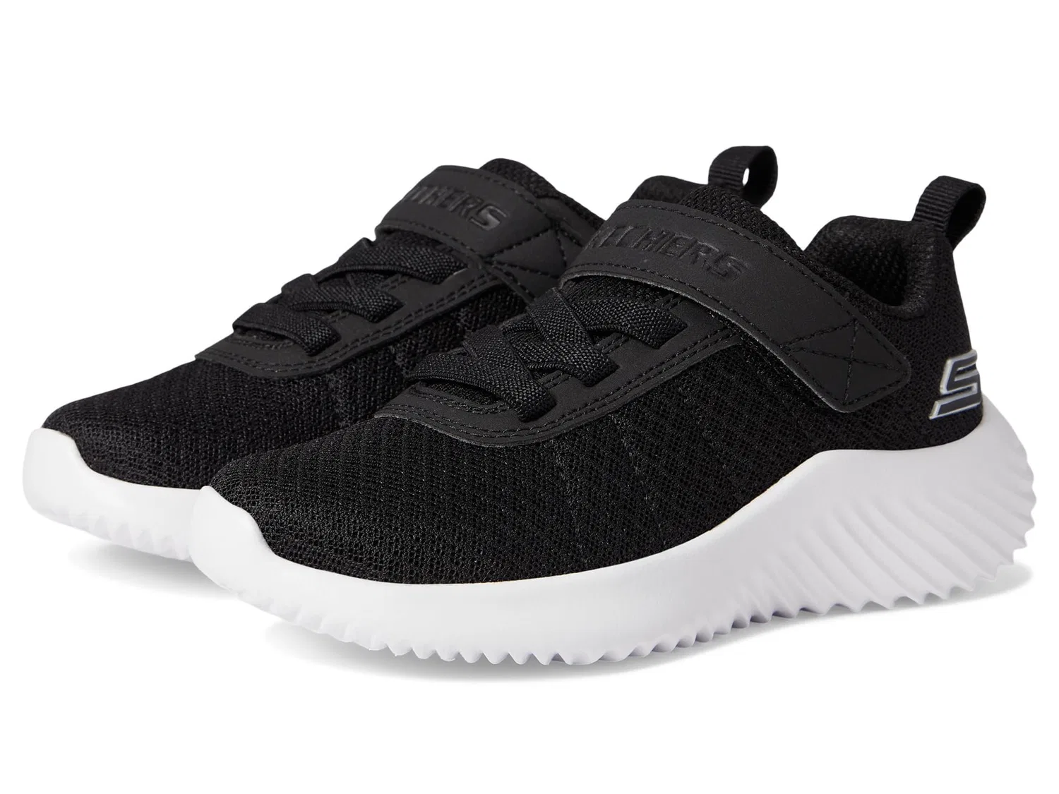 Детские спортивные кроссовки для мальчиков с шнуровкой Bounder Baronik Skechers, Black