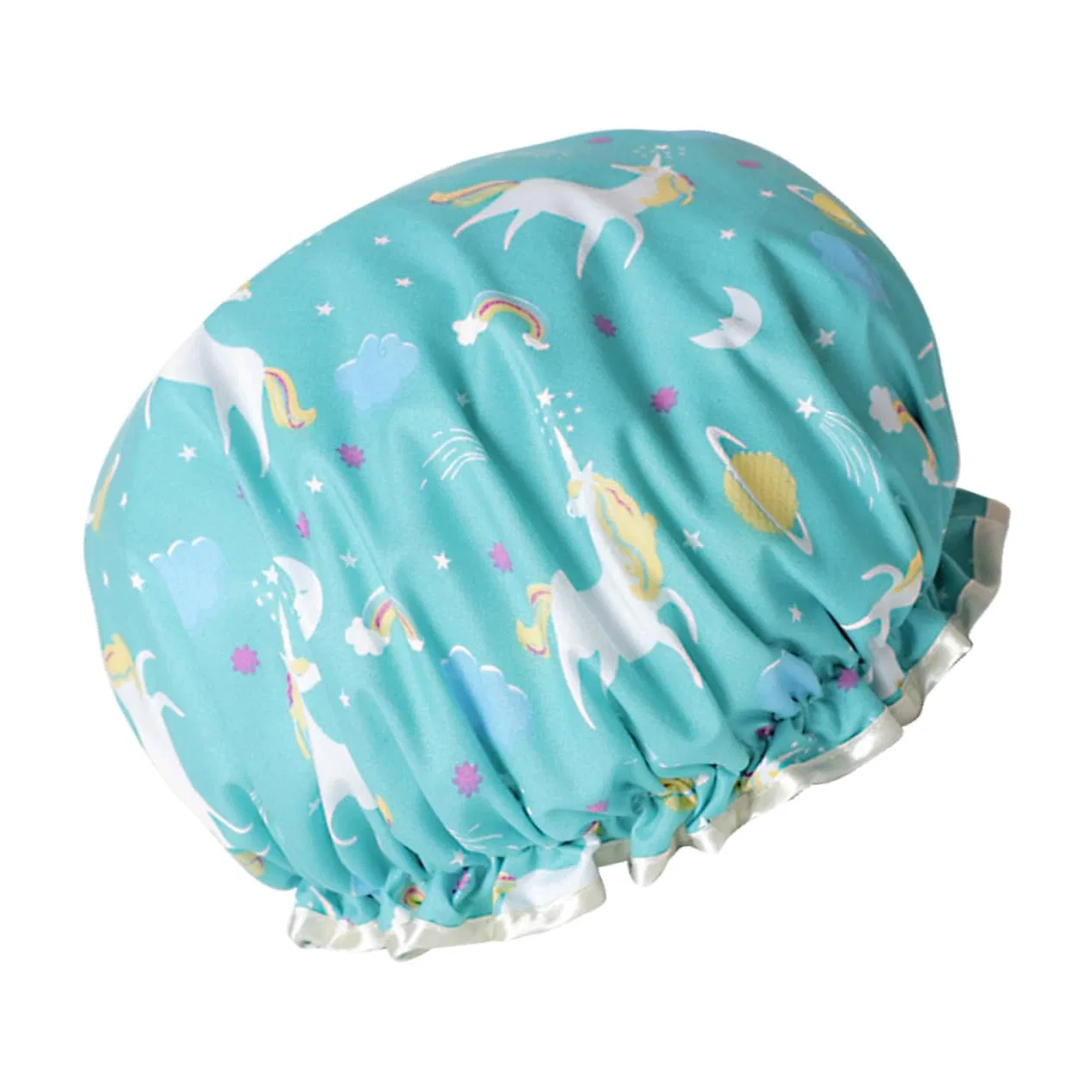 Шапочка для душа PACKOVE, двойной слой, 27x15 см, Синяя