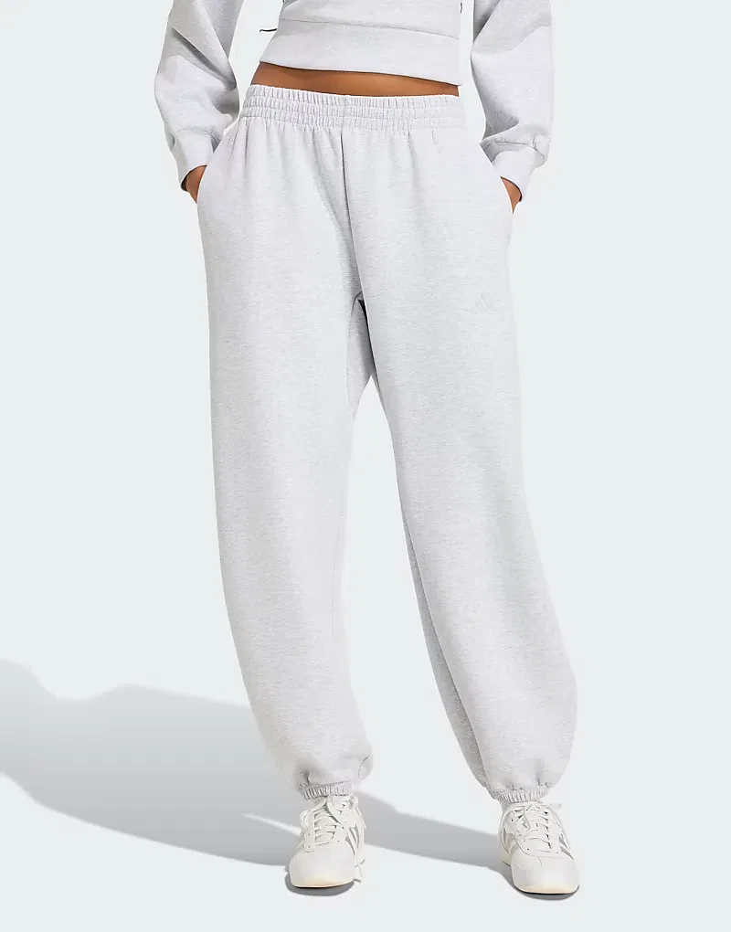 Свободные брюки Adidas Performance Soft Lux светло-серый