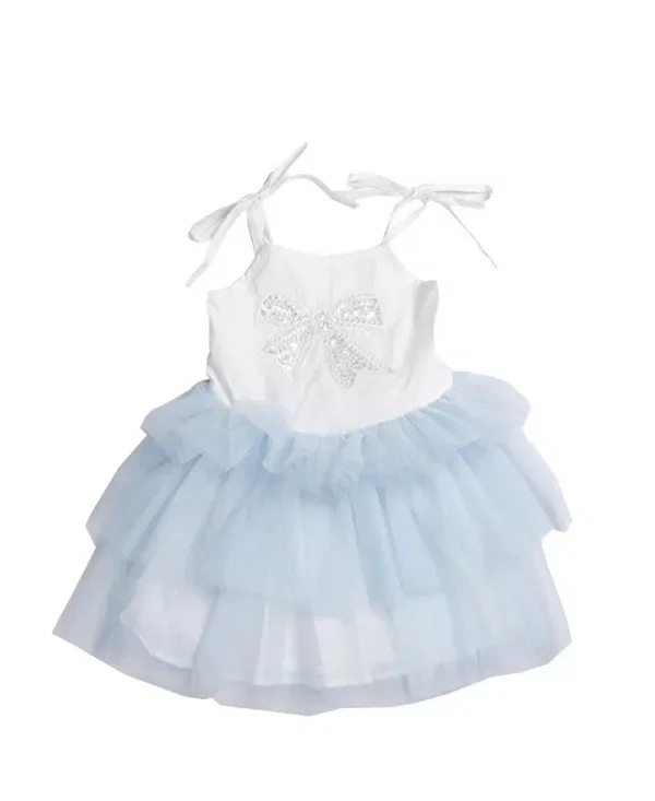 Детское платье для девочек без рукавов Kai Bow Tutu Petite Hailey, синий