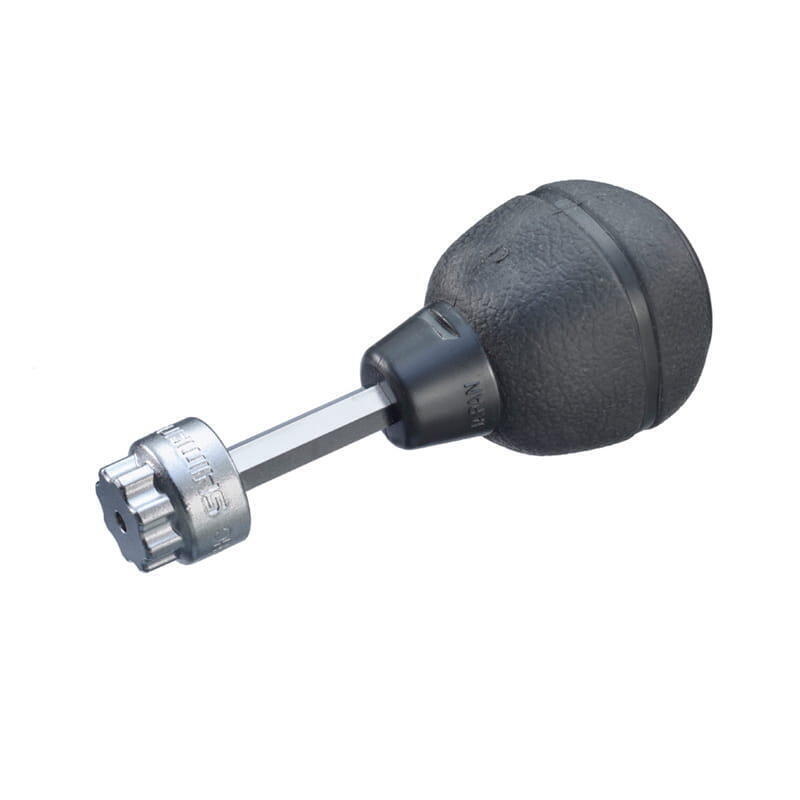 

Инструмент TL-FC18 с рукояткой для двухкомпонентных шатунов HOLLOWTECH II SHIMANO, черный / черный / серебристый