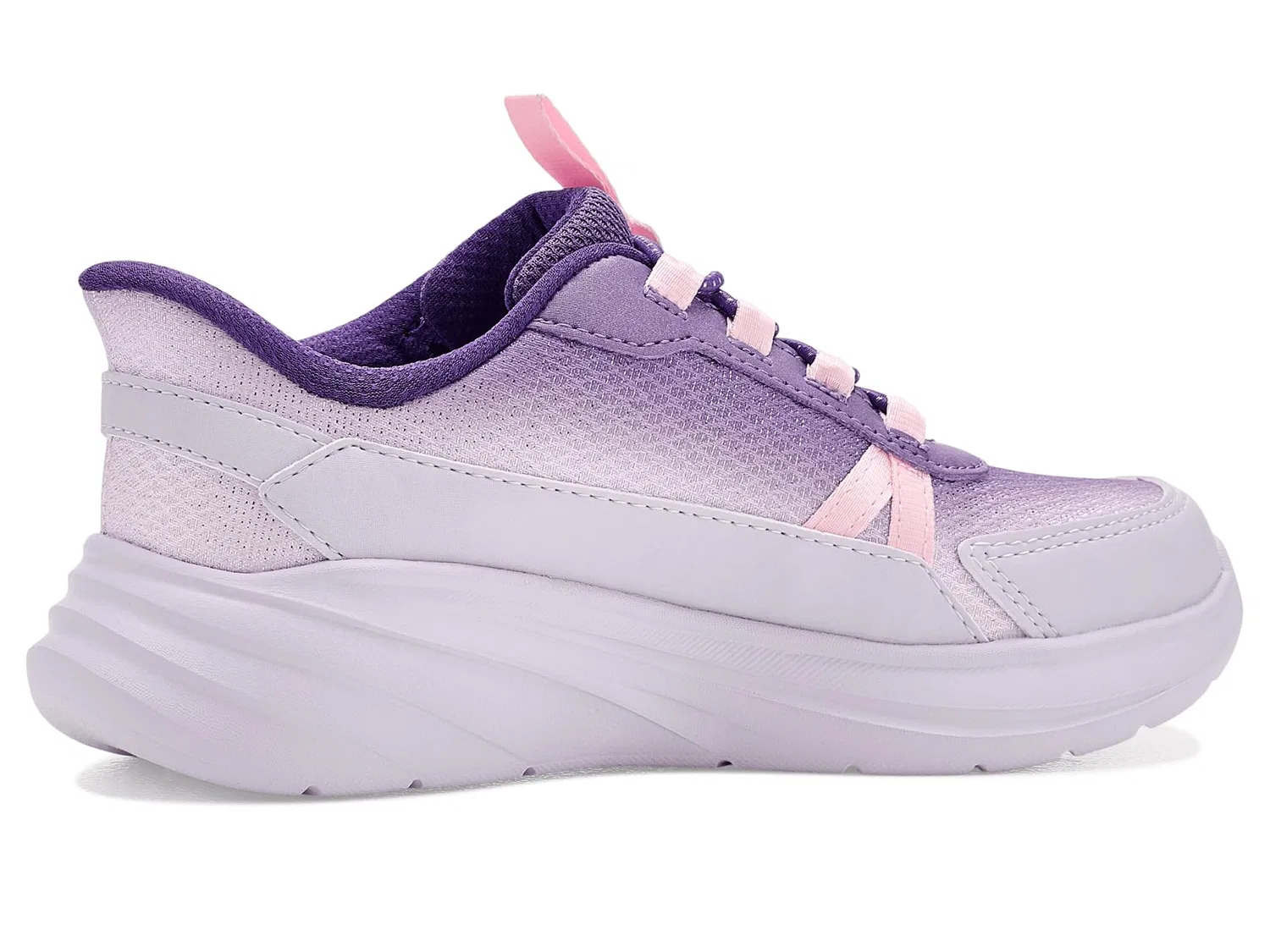 Детские кроссовки для девочек с принтом Wave 92 Skechers, Lavender Synthetic Multi Trim — фото 3