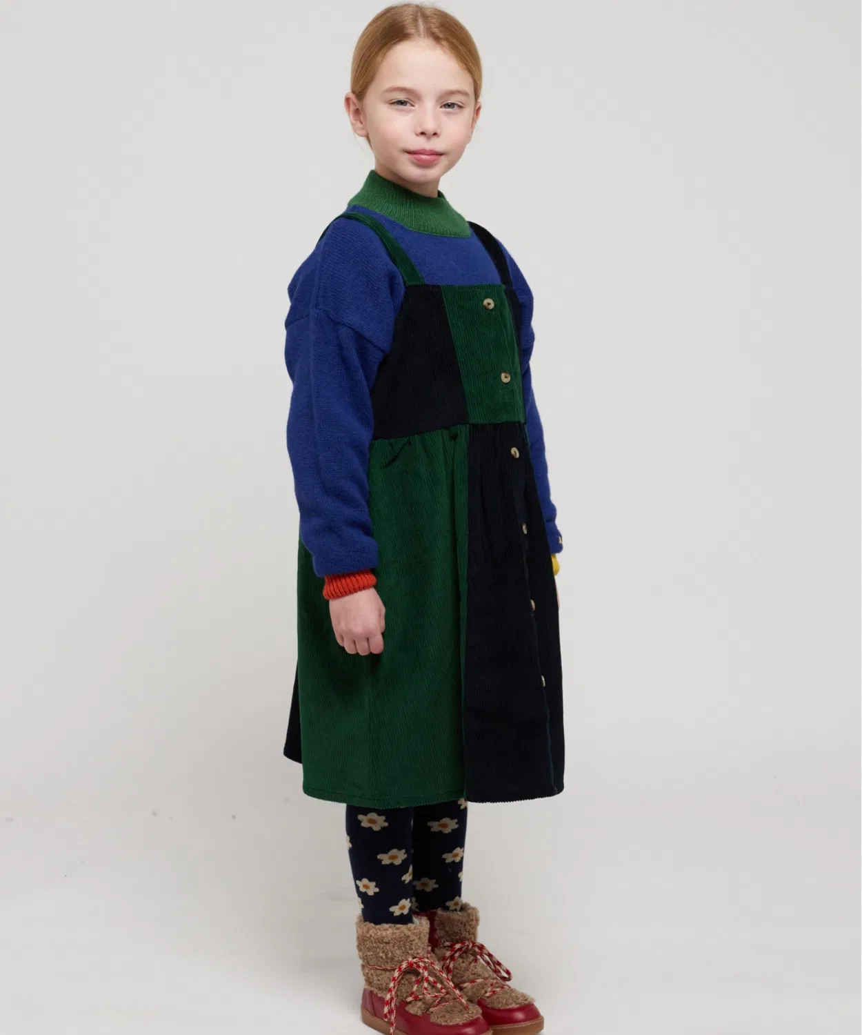 Детское платье-сарафан без рукавов BOBO CHOSES Funny Friends, Navy