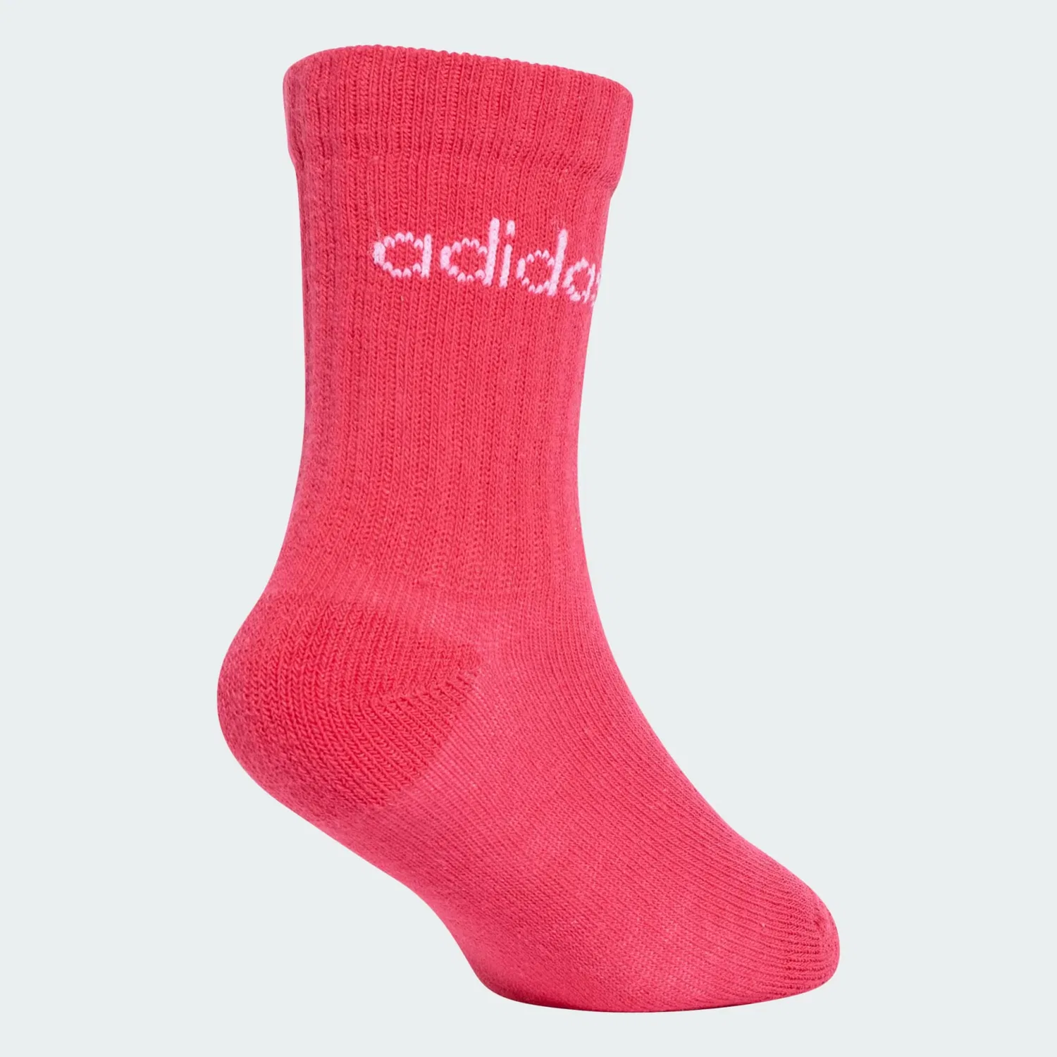 Спортивные носки Adidas Performance Linear в розовом, малиновом и белом цветах — фото 2