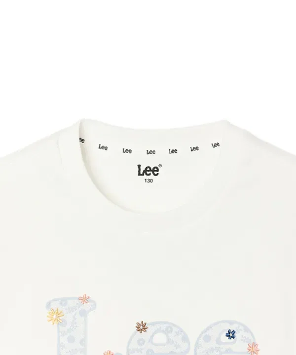 Футболка детская с кружевным принтом, Lee Kids, белый — фото 4