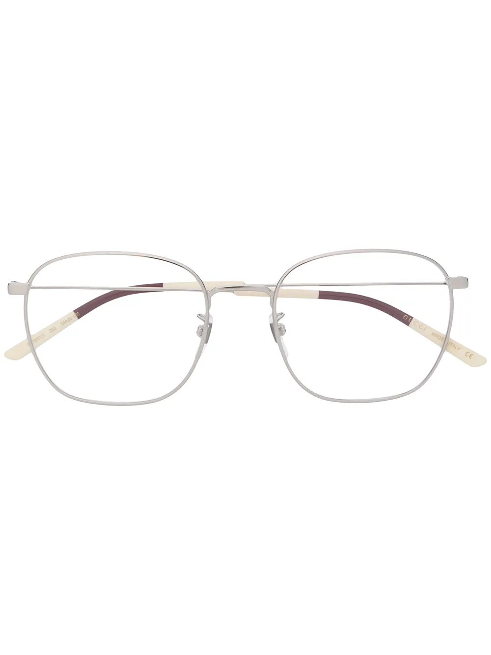 

Очки в квадратной оправе Gucci Eyewear, металлик