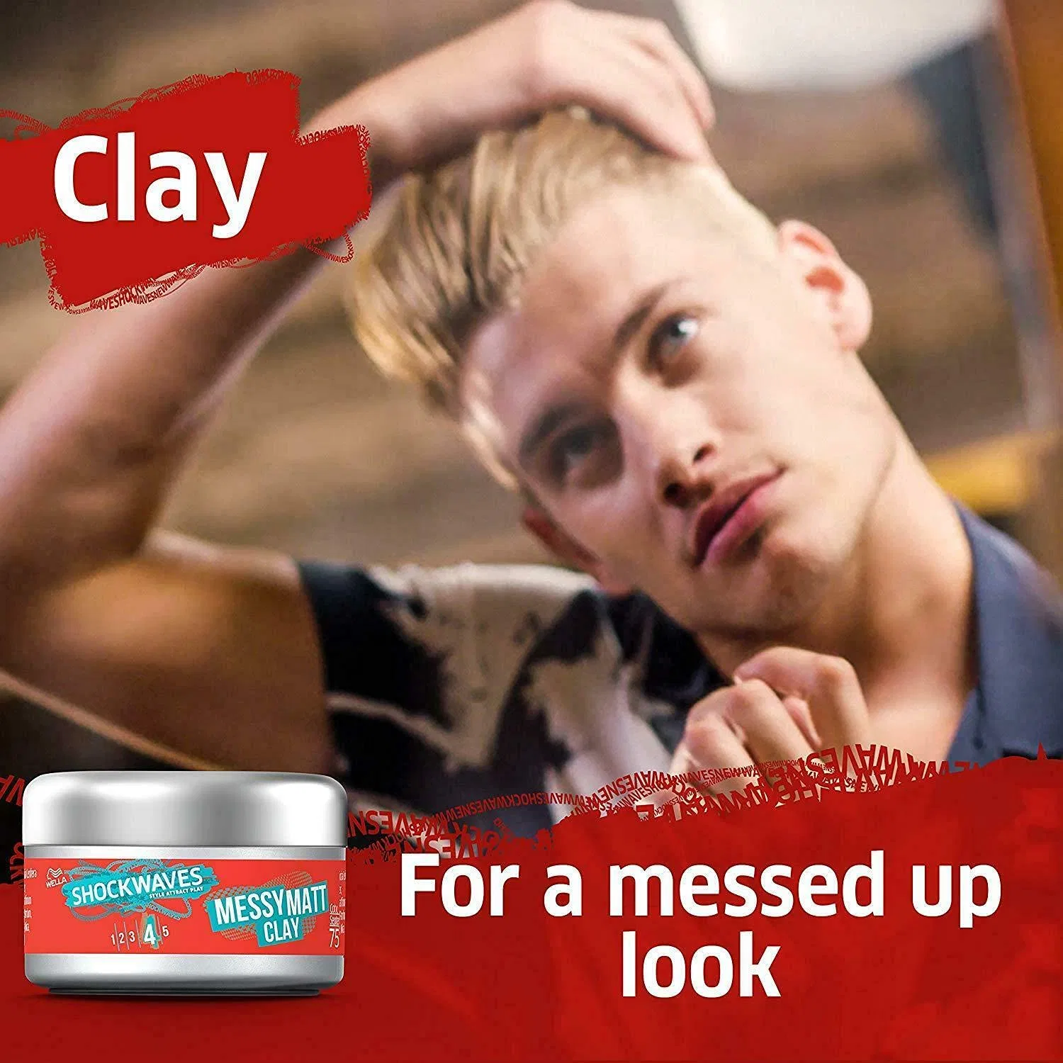 Матовая глина для укладки Wella Messy Go Matt Clay Wella Professionals — фото 4