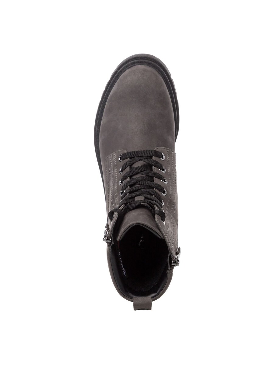 Ботильоны на шнуровке Tamaris Lace-Up Ankle Boots, темно-серый — фото 2