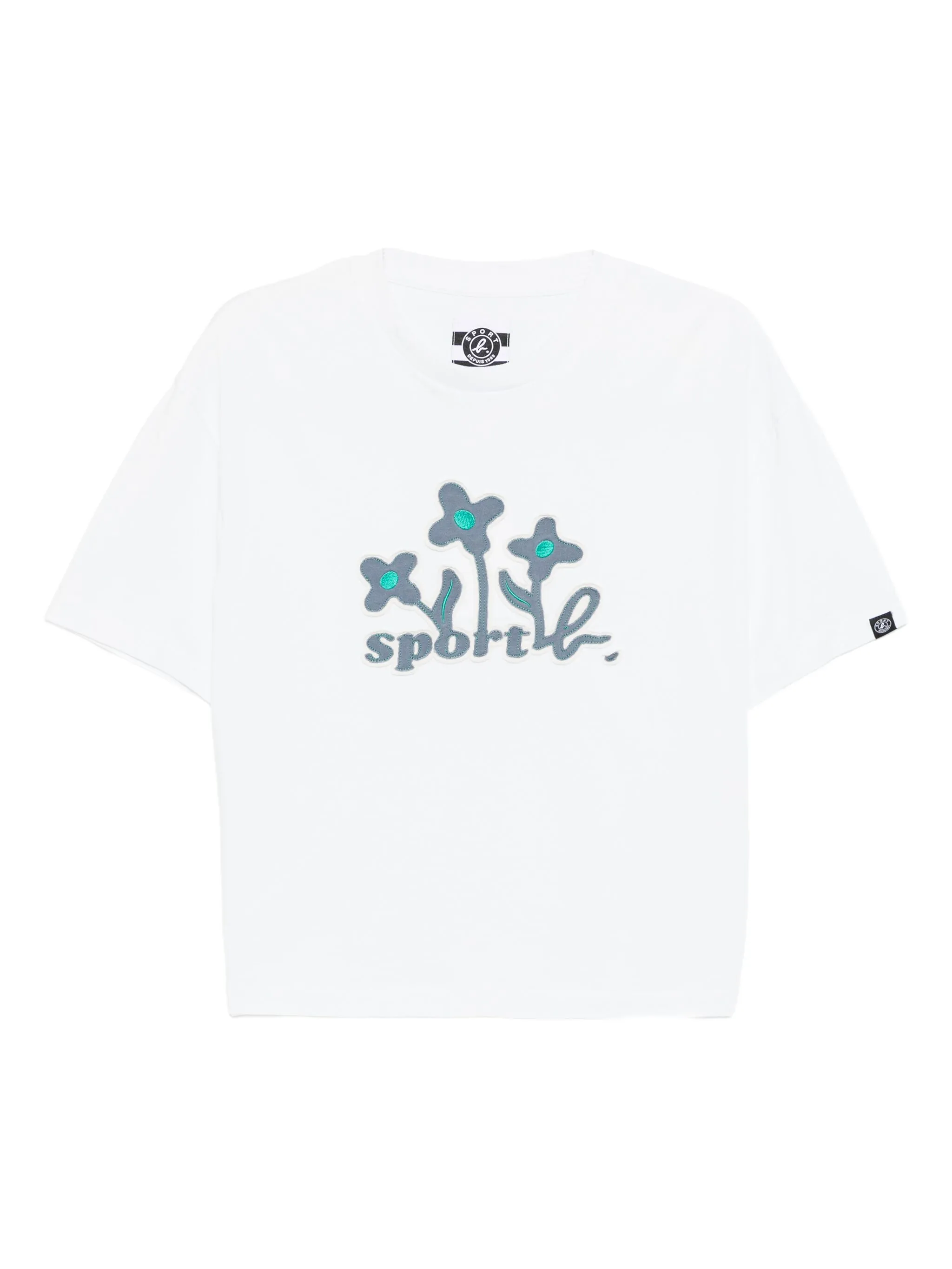 

Футболка с цветочной вышивкой Sport B. By Agnès B., белый