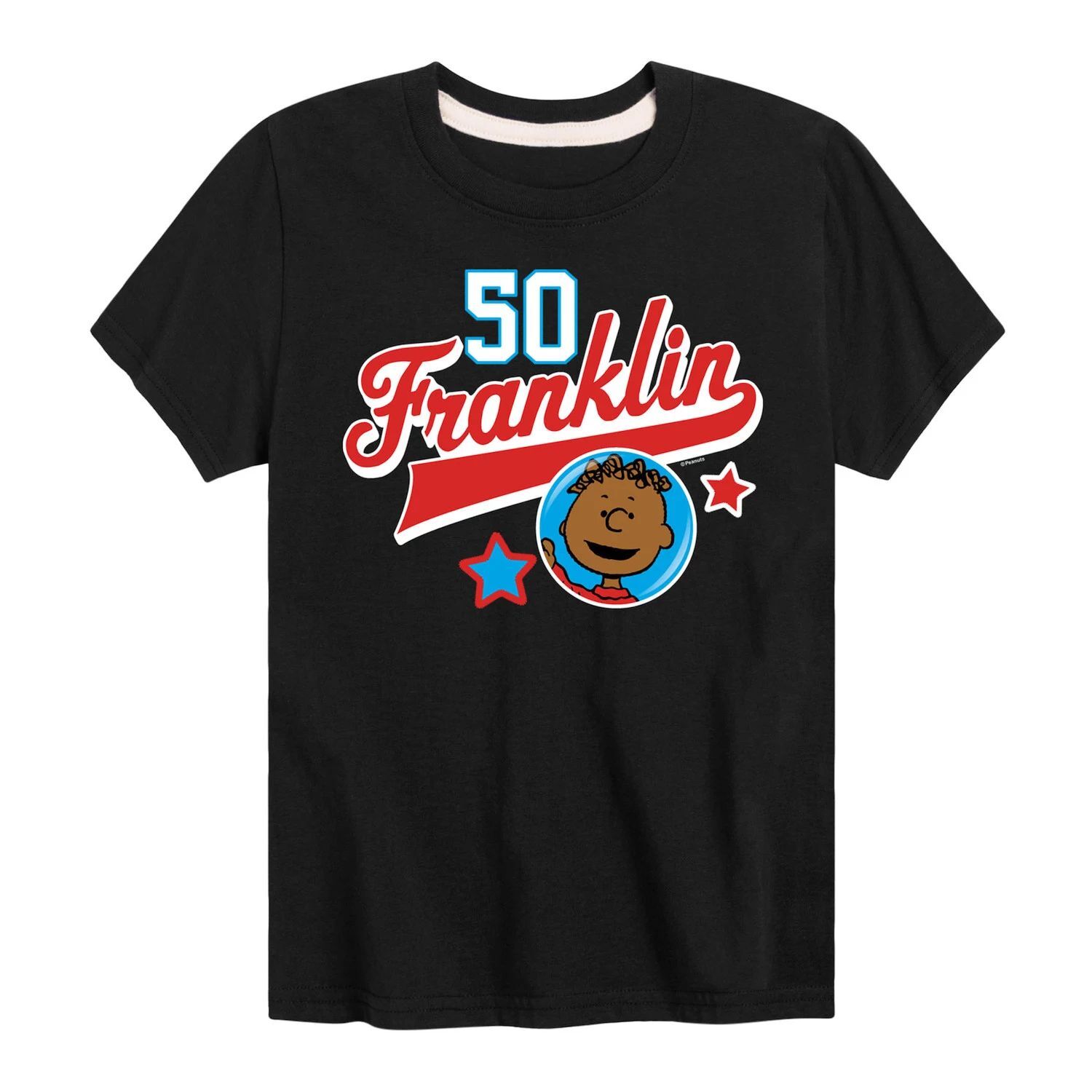 

Футболка Peanuts Franklin Athletic 50 для мальчиков 8–20 лет с рисунком Licensed Character, черный