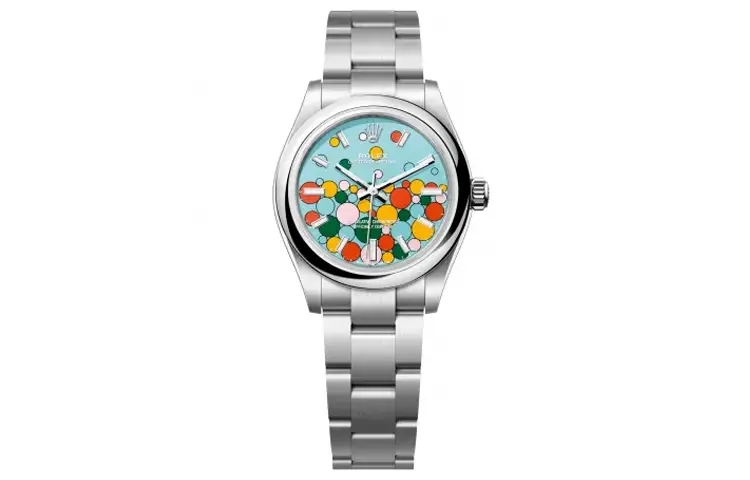 

ROLEX Часы Oyster Perpetual Automatic Mechanical Movement Women's Watch 31mm Blue Dial Oystersteel Case Oystersteel Strap