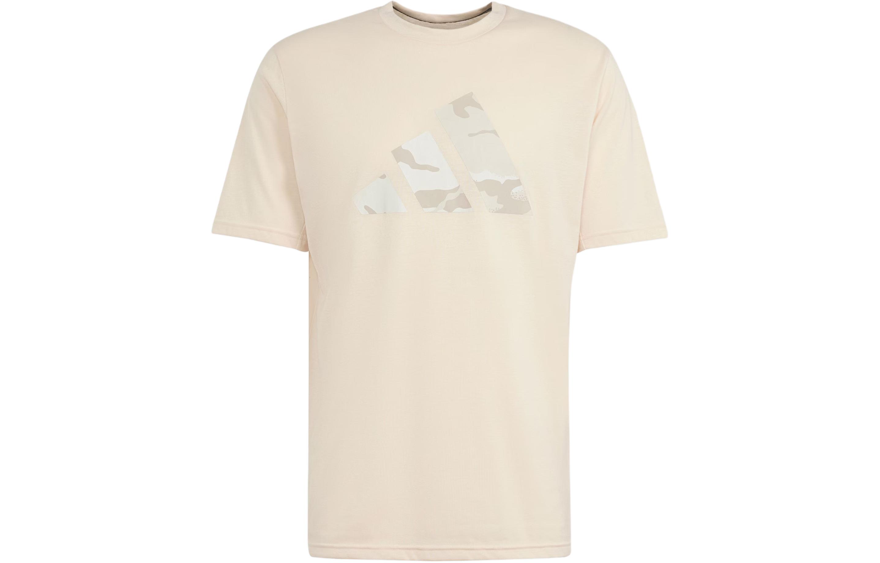 

Футболка Adidas Seasonal Brand Love Camo песочного цвета