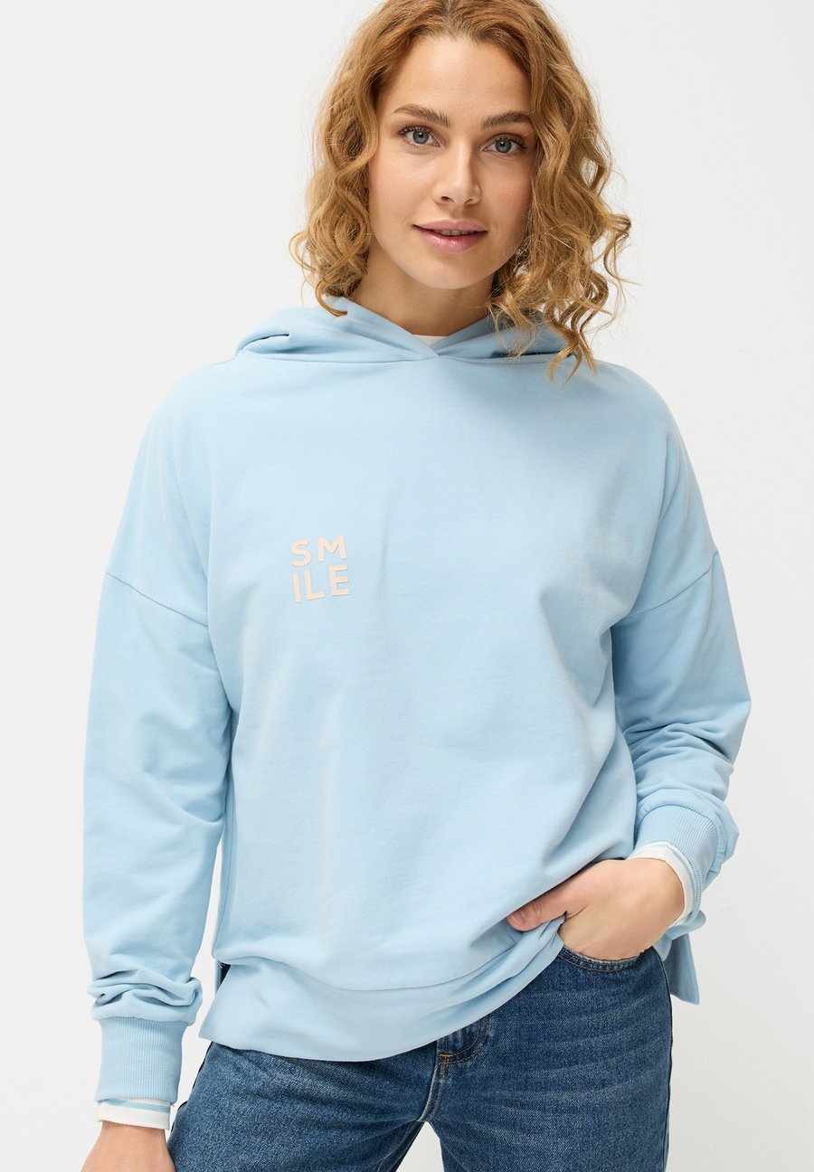 

Худи LASCANA Hoodie, Hellblau Creme Bedruckt/Blue