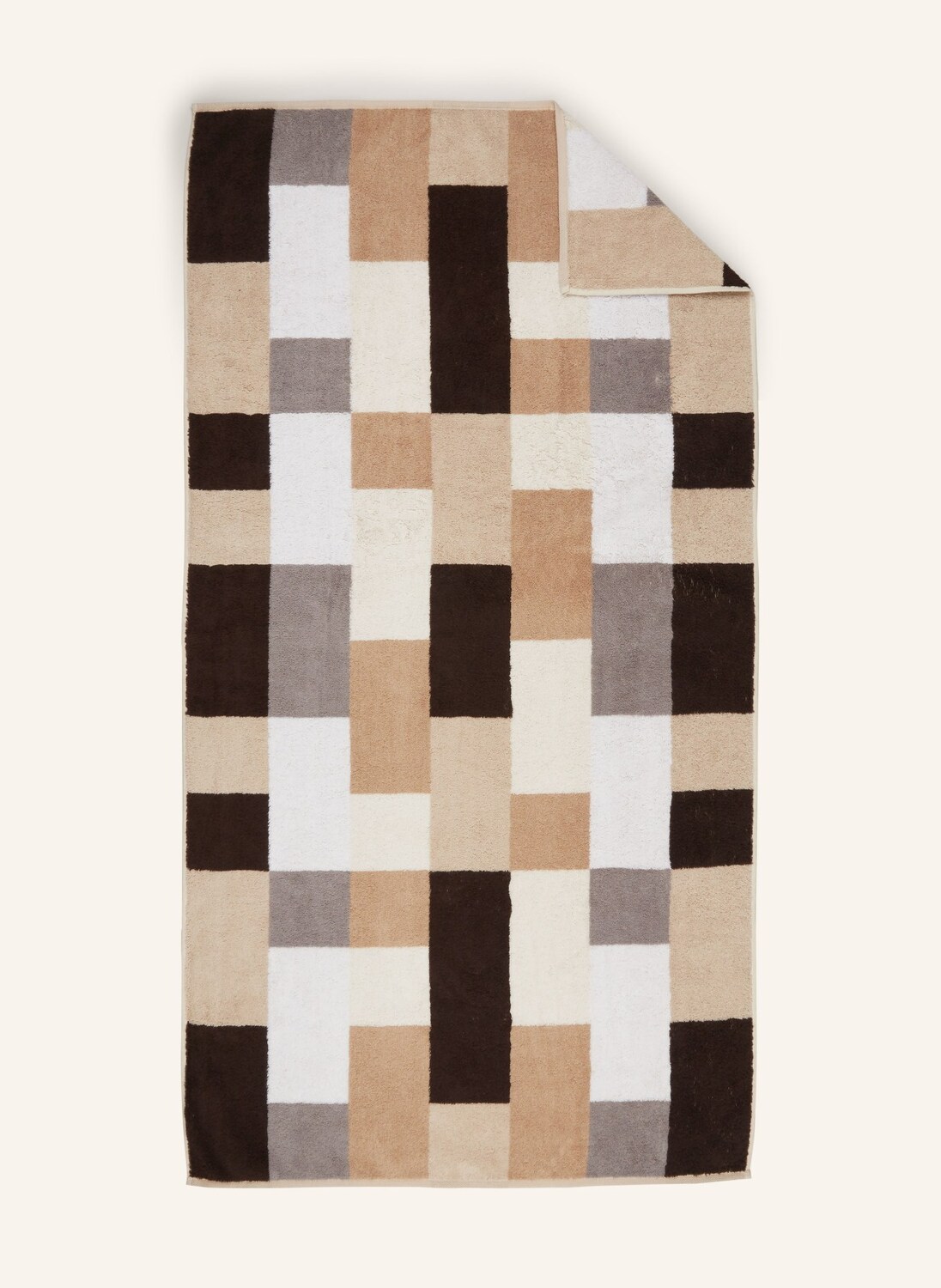 

Полотенце для душа Cawoe SHADES, 70x140 см, цвет beige/schwarz/creme