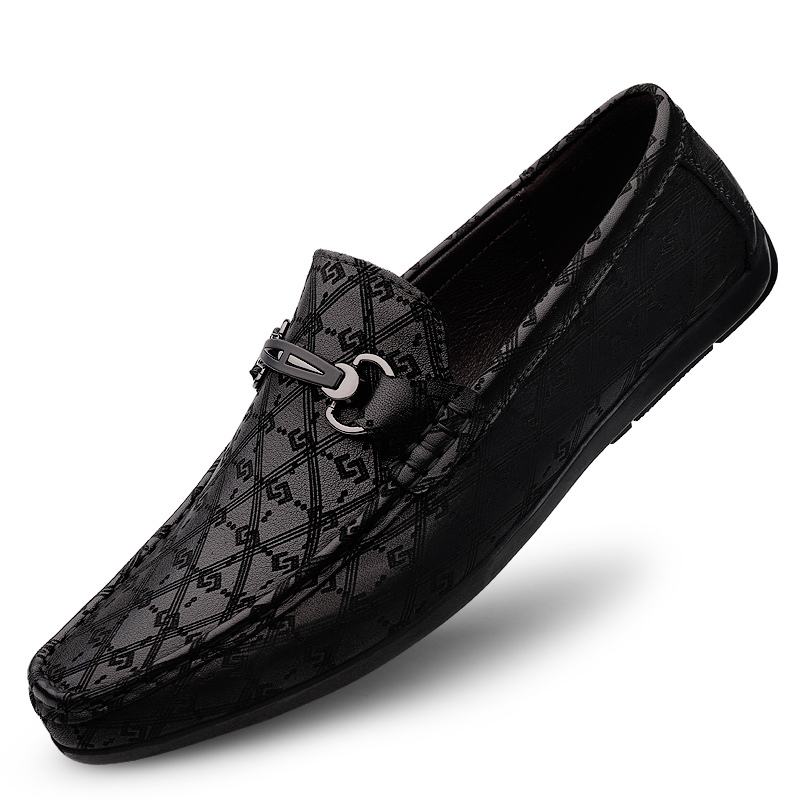 Повседневные мужские туфли XIMO BULL черные с узором Black-C — фото 3