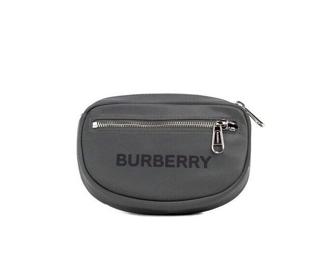 

Сумка-пояс Cannon Charcoal Grey из нейлона Econyl с фирменным логотипом Burberry