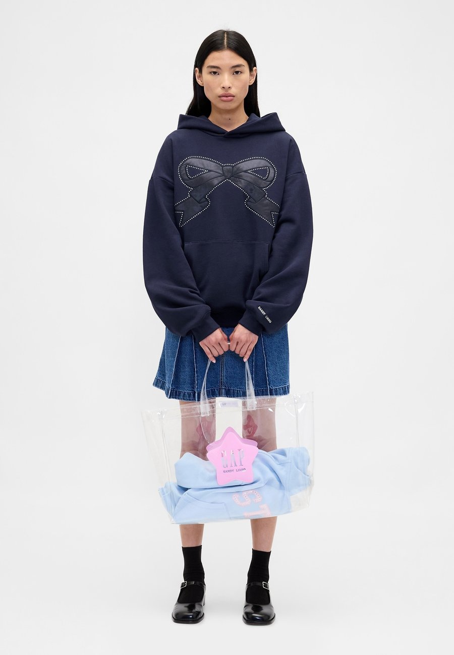 Толстовка GAP GAP SANDY LIANG ADULT HEAVYWEIGHT BOW OVERSIZED HOODIE, Navy Uniform/Dark Blue — фото 2