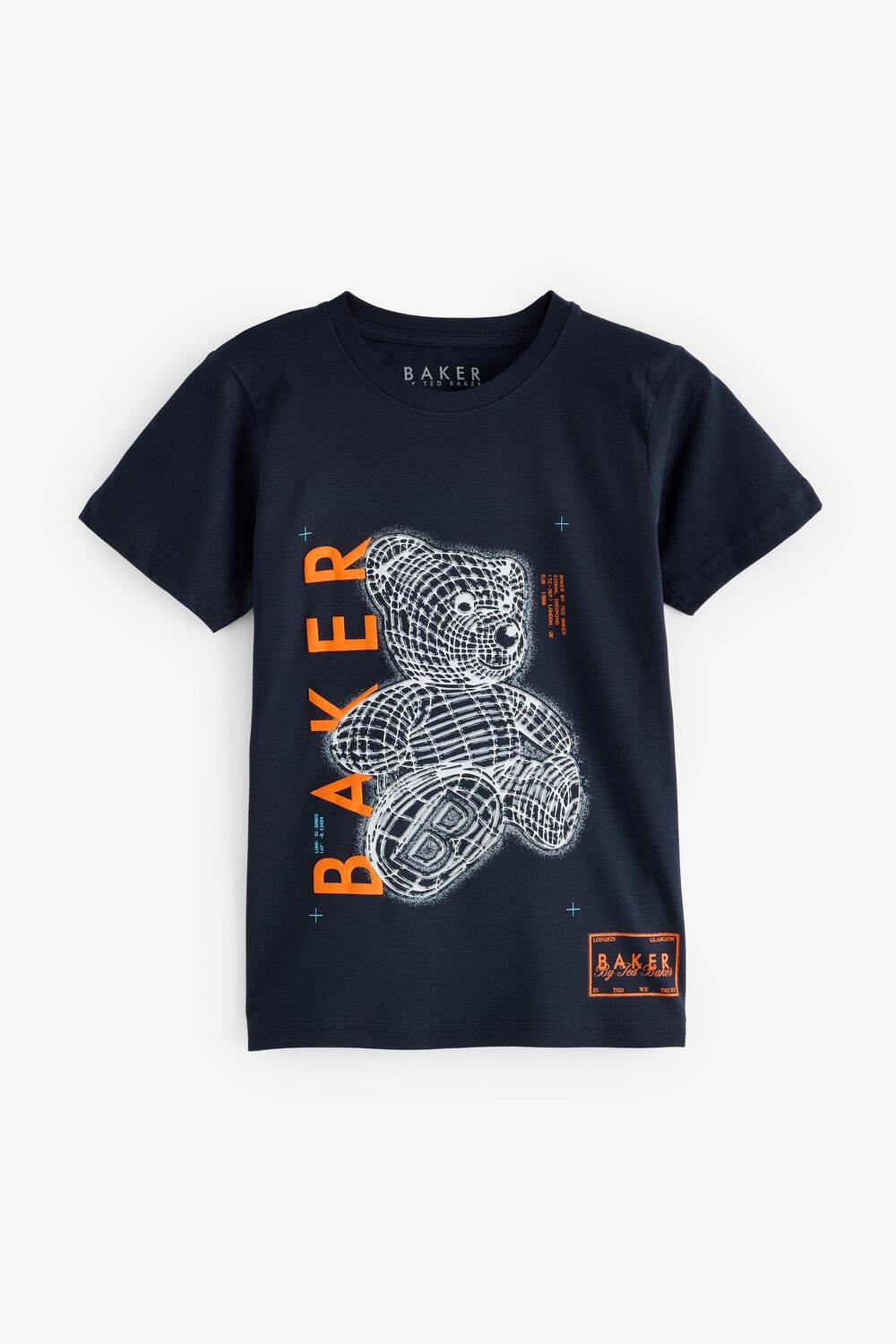

Футболка с рисунком из 100% хлопка Baker By Ted Baker, синий