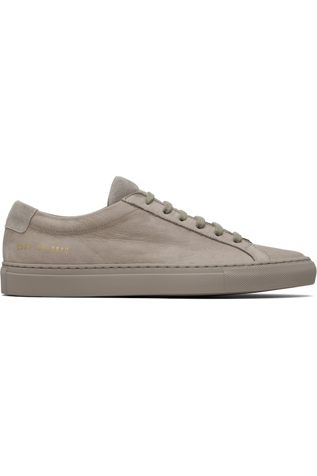 

Common Projects Серые нубуковые кроссовки Achilles