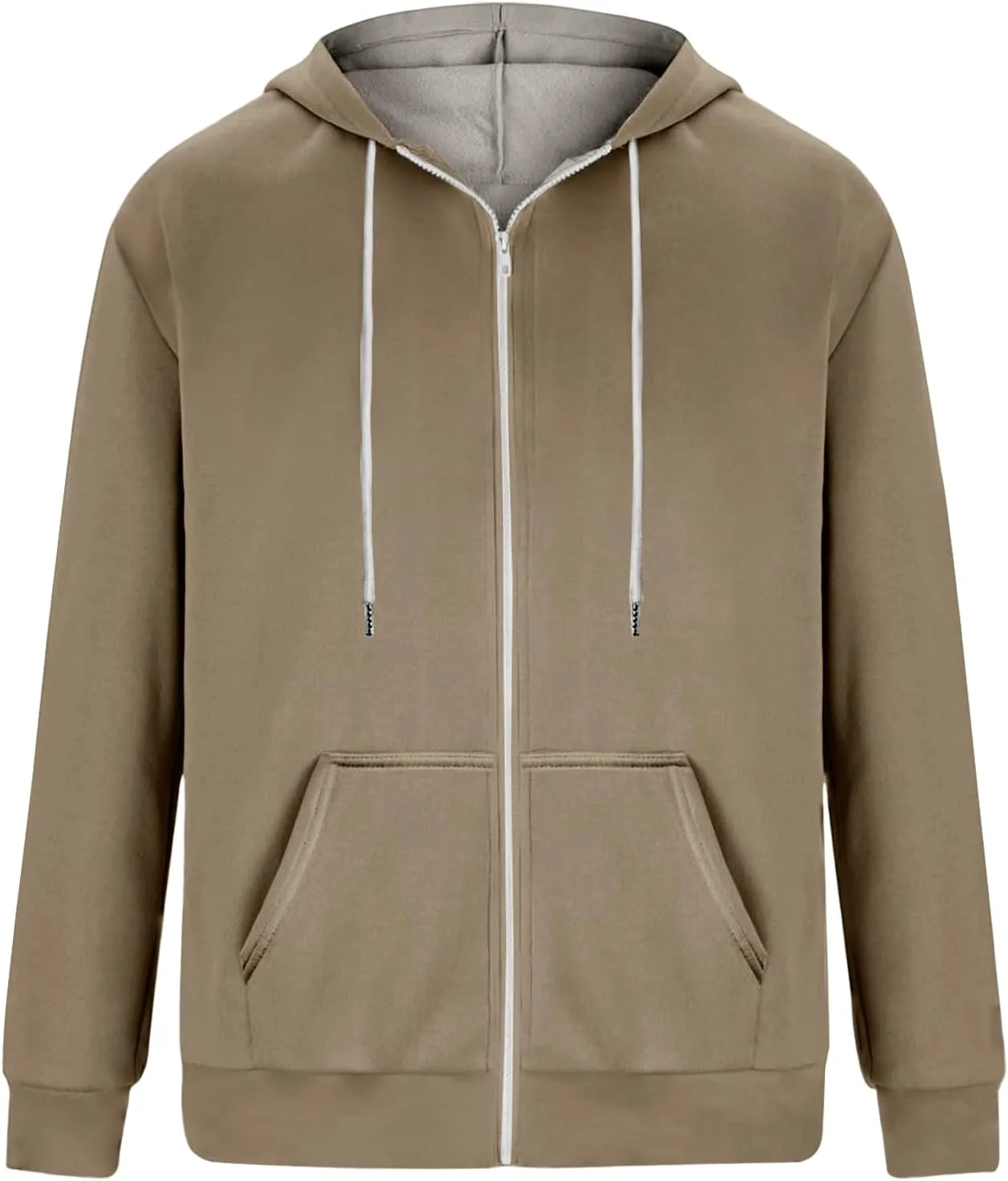 

Мужская классическая худи на молнии — мягкая и удобная уличная одежда для повседневной носки и активного отдыха