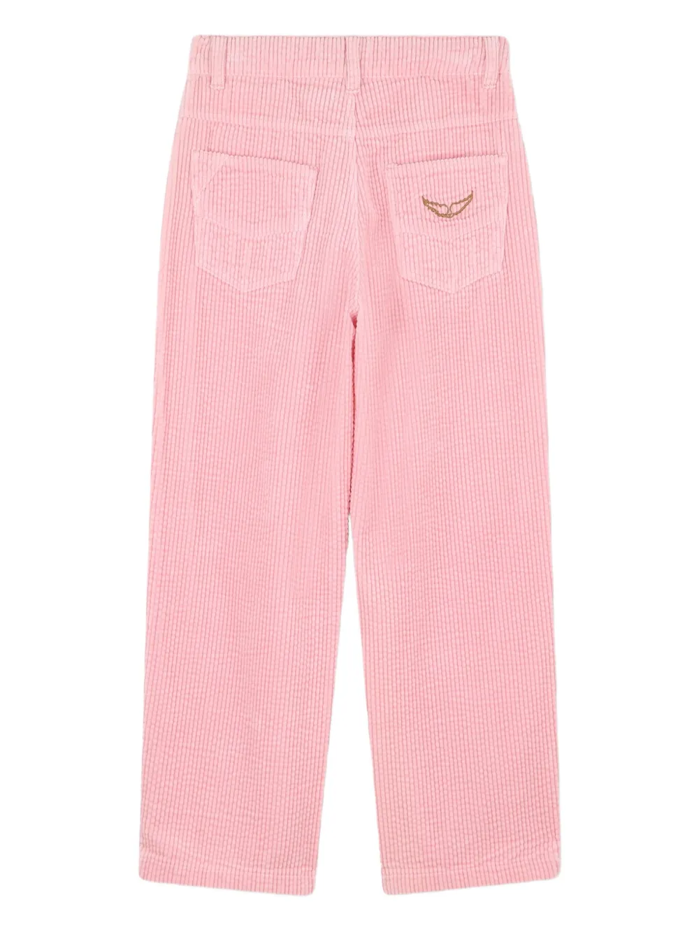 Вельветовые брюки Zadig & Voltaire Kids, розовый — фото 2