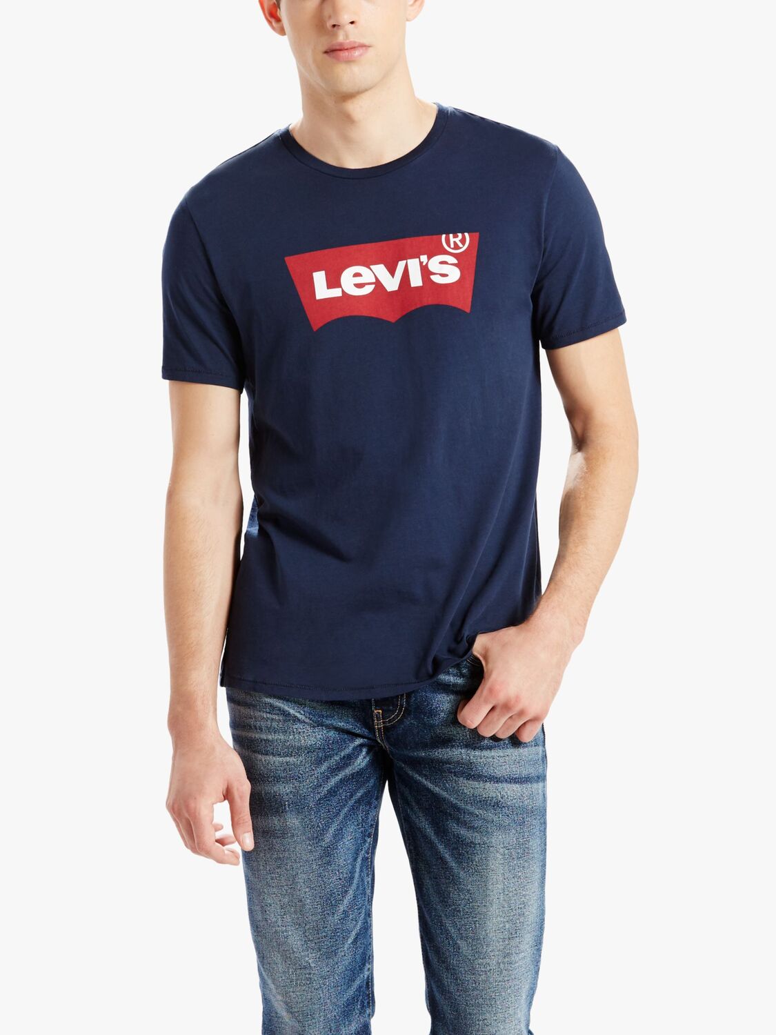 

Футболка с графическим логотипом Летучая мышь Levi's, платье блюз
