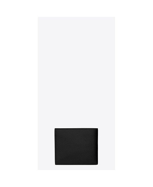 Кошелек Saint Laurent Paris East/West из кожи с тиснением Grain De Poudre Saint Laurent, цвет Black — фото 2