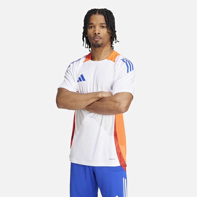 

Мужская футбольная футболка tiro24 c tr jsy Adidas, белый