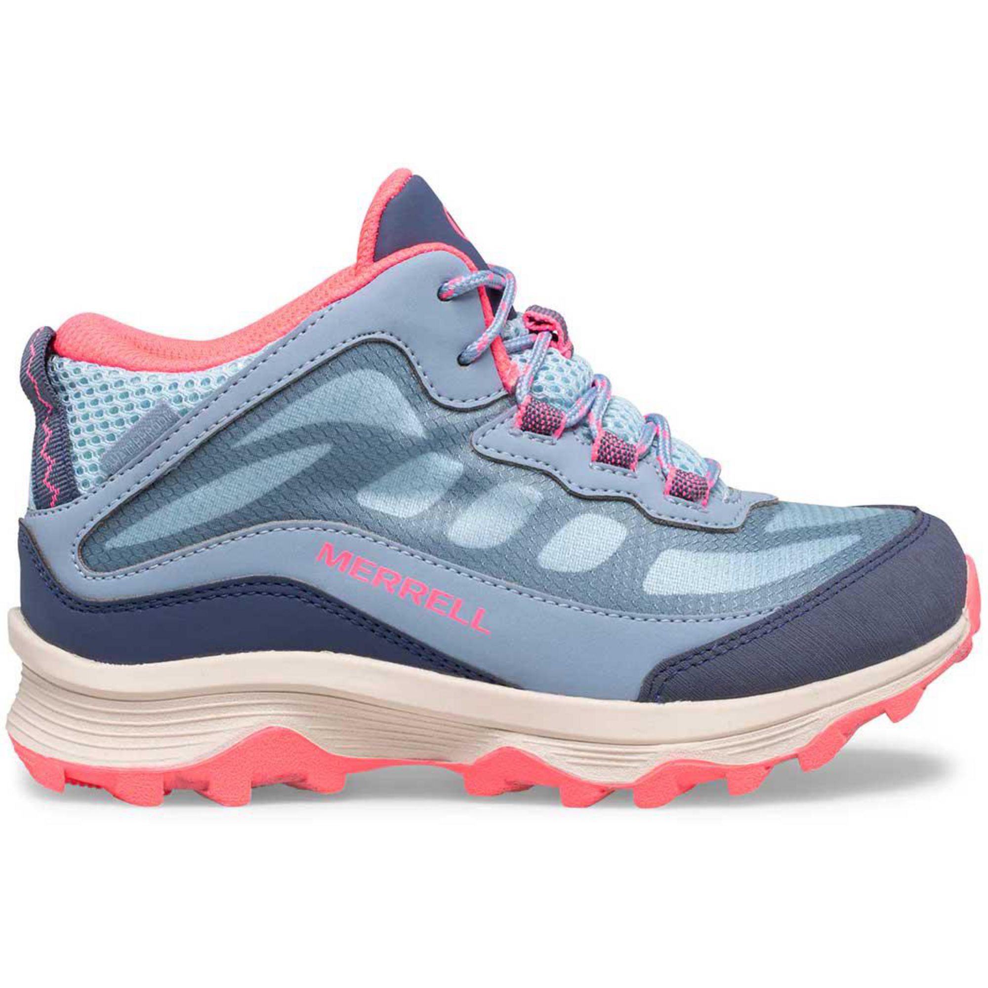 Детские водонепроницаемые походные ботинки Moab Speed Mid Merrell, Dusty Blue Coral — фото 3