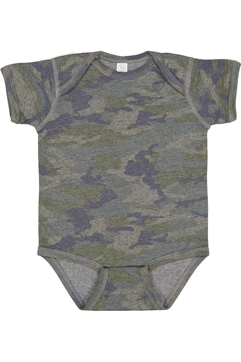 

Кроличьи шкуры Детский тонкий джерси Боди Rabbit Skins, Vintage Camo