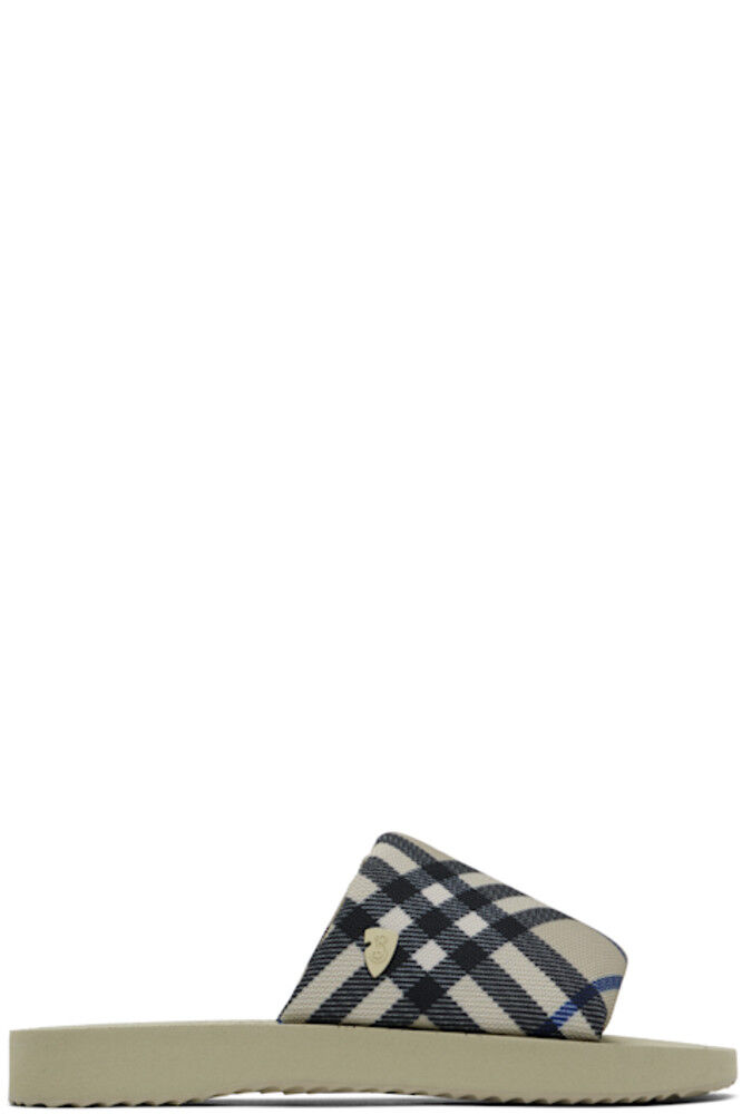 

Сандалии Trek в бежевую клетку Burberry