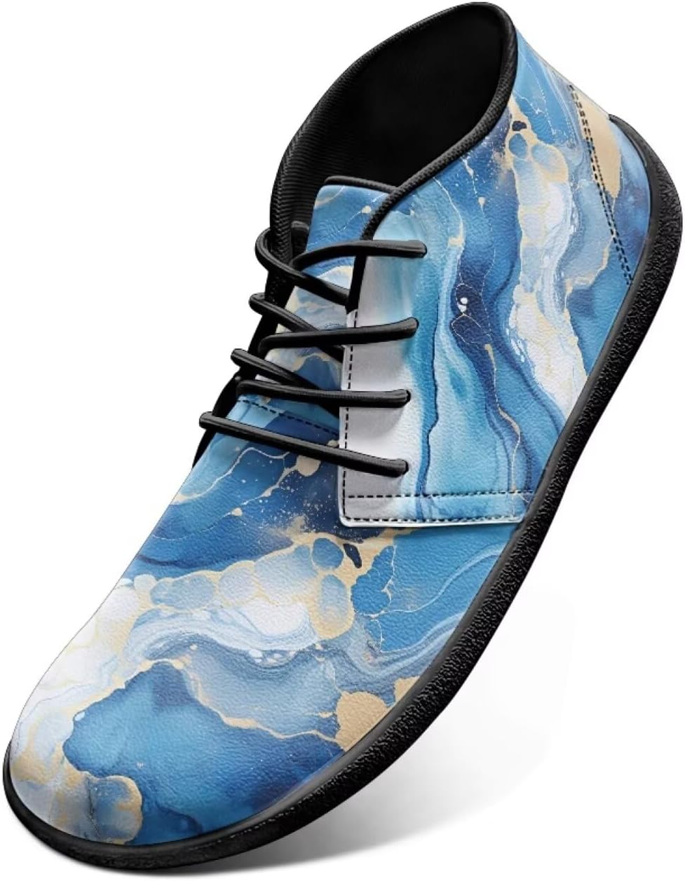 

Кроссовки Jeiento Marble для мужчин, босоножки с мраморным узором и широкой носочной частью, противоскользящие, светло-голубой