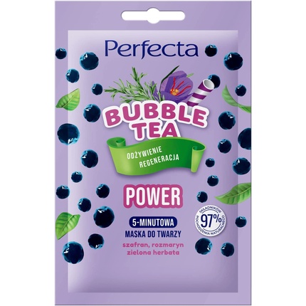 

Маска для лица Bubble Tea Power на 5 минут Perfecta