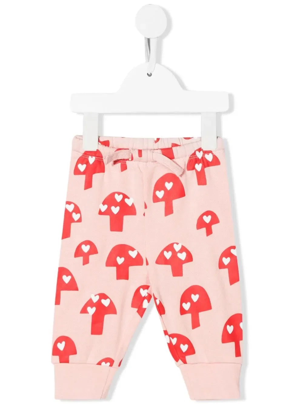 Брюки из органического хлопка с графическим принтом Stella Mccartney Kids, розовый