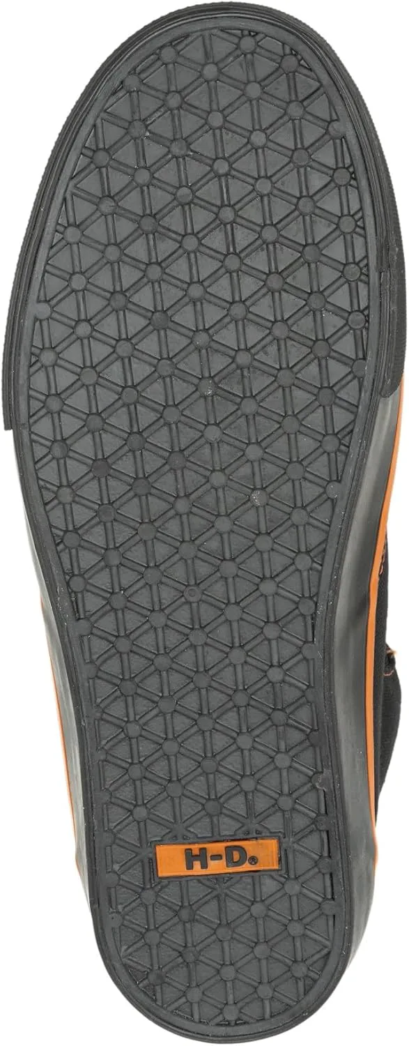 Мужские кроссовки для мотоцикла Harley-Davidson Wrenford из канваса, черный/оранжевый — фото 2