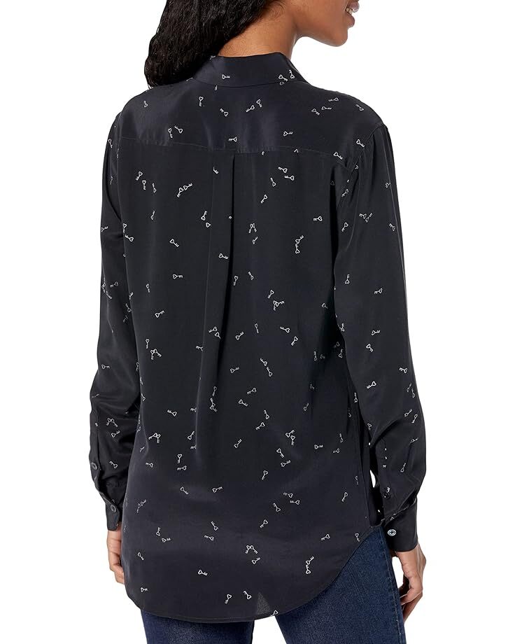 

Блуза EQUIPMENT Signature Printed Blouse, цвет Eclipse Natural White