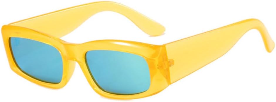 

Женские солнцезащитные очки Jelly Color, модные солнцезащитные очки UV400, мужские солнцезащитные очки «кошачий глаз» (черно-серые, один размер) LXLHWN, Jelly Yellow Golden