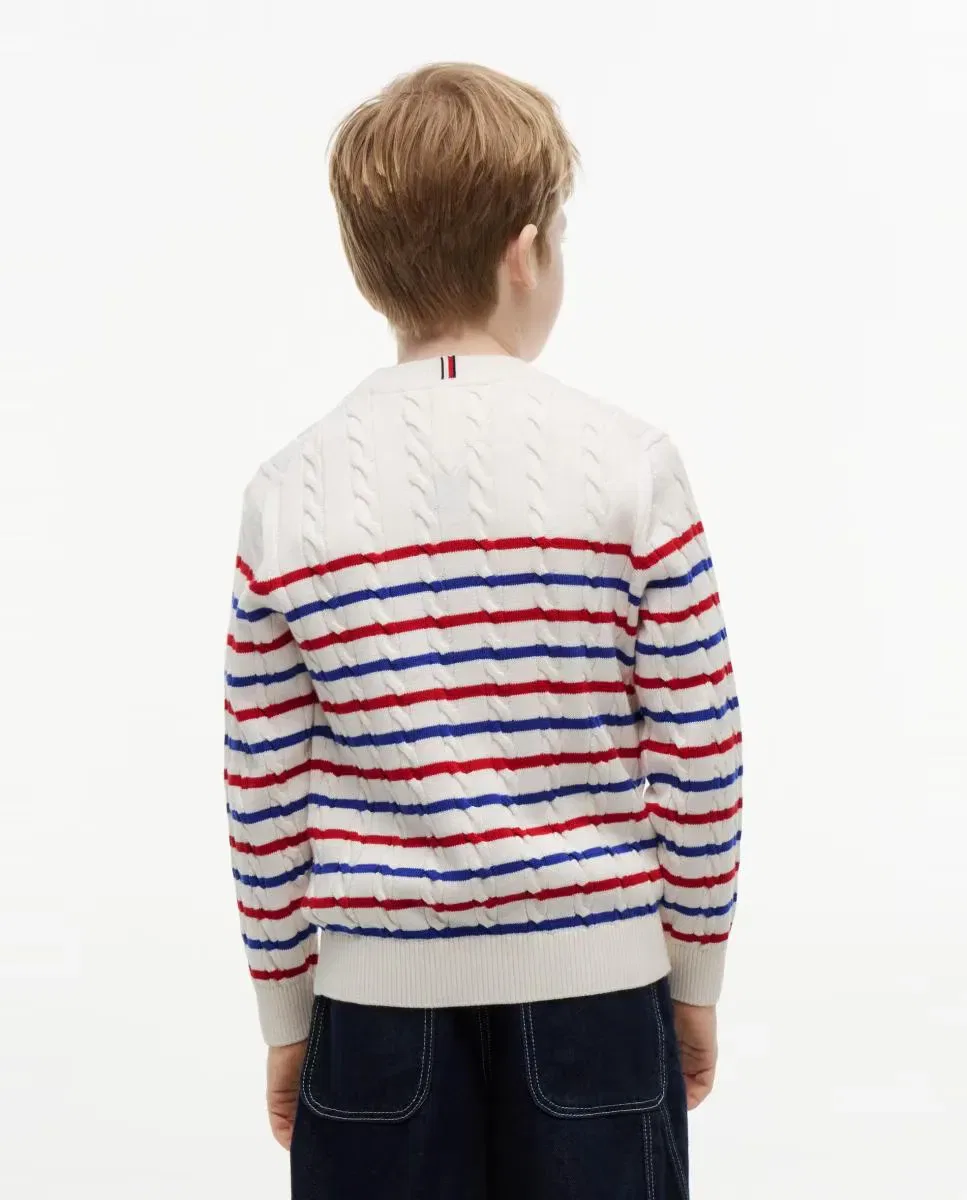 Детский джемпер для мальчиков с косичками Tommy Hilfiger, Crudo — фото 2