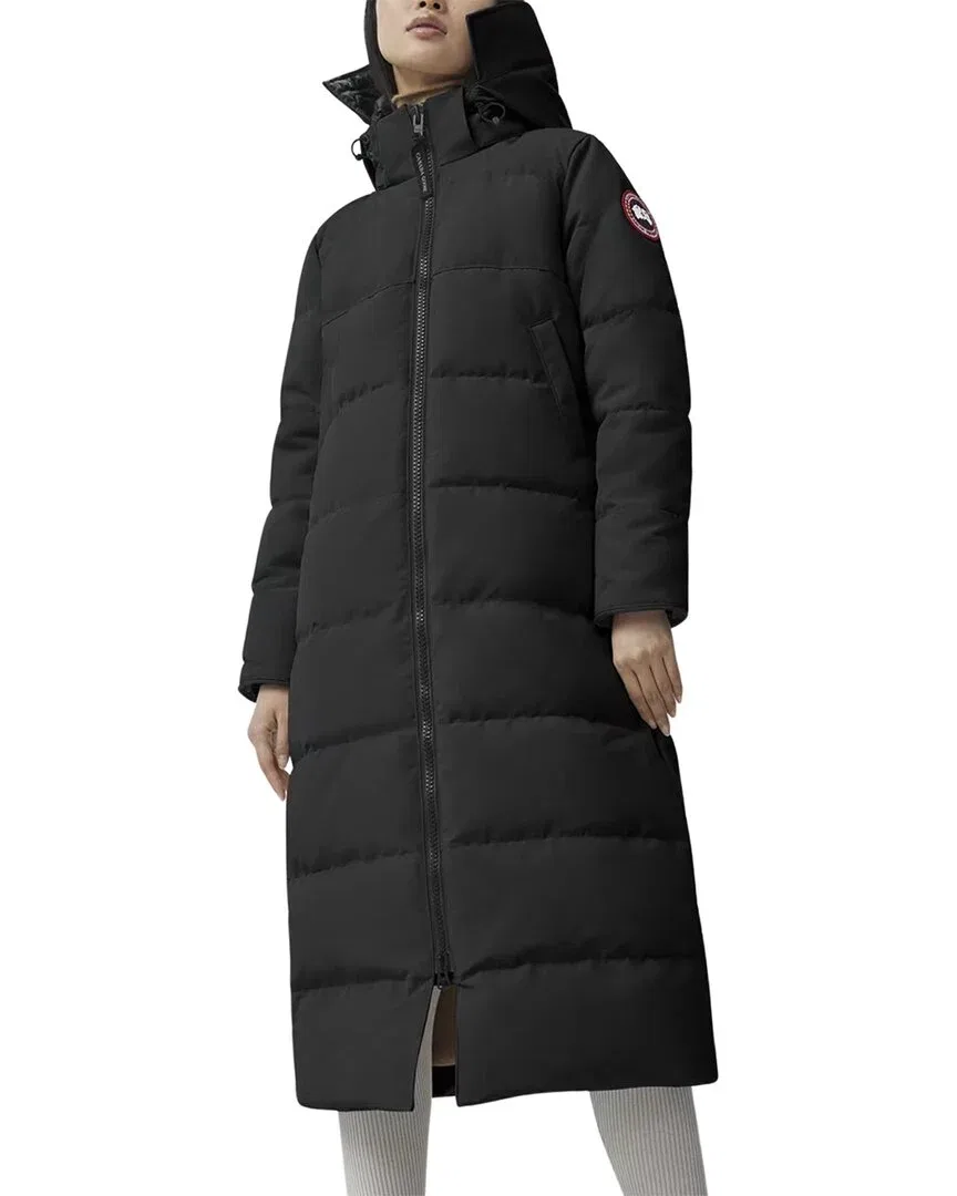 Женский пуховик-парка с капюшоном Mystique Fusion Down Parka Canada Goose, черный